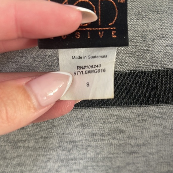 Grey and Black Striped Cardigan - Picture 2 of 2